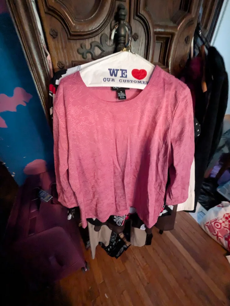 Style & co. Pink Blouse - Size XL ❤️ thumbnail