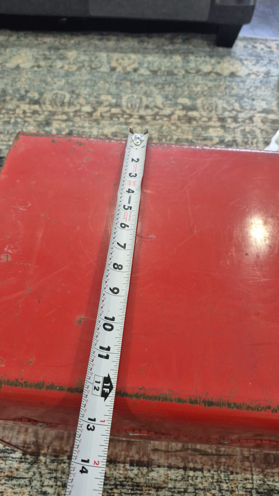 Craftsman Red Metal Toolbox - 26x13x17 inches - photo 2