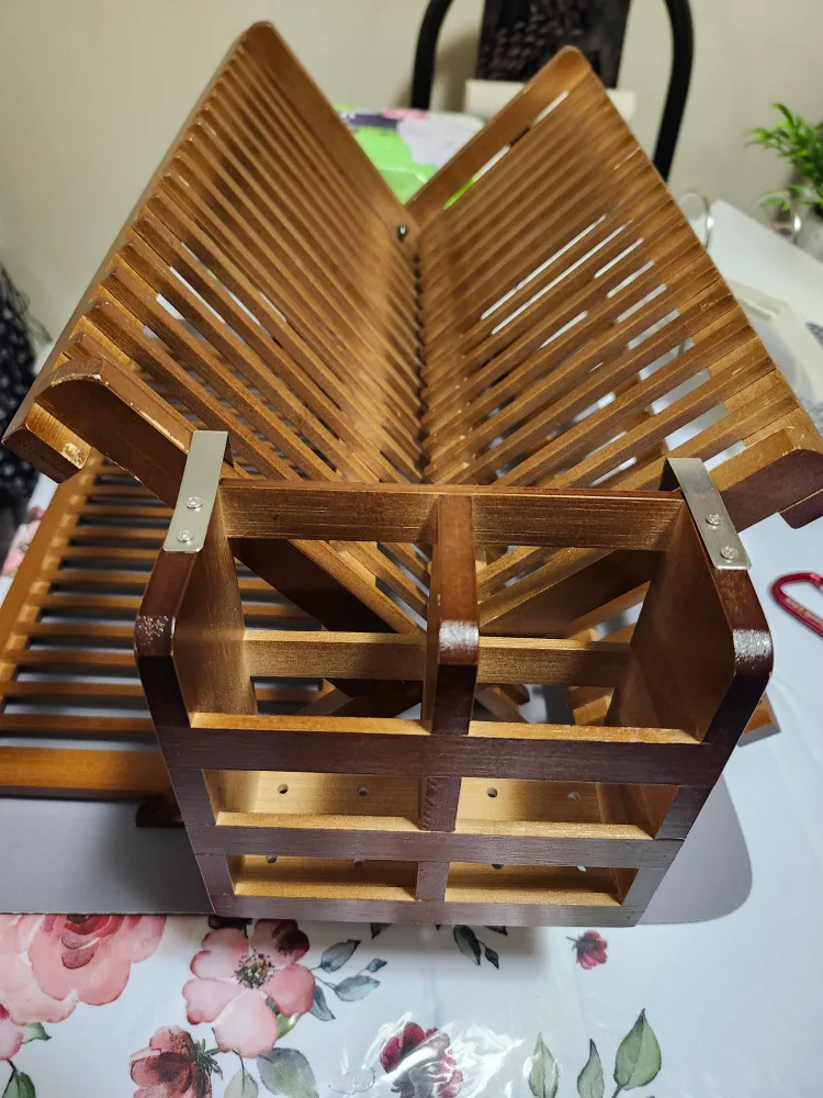 Greuenal Bamboo Dish Rack - Space Saver thumbnail