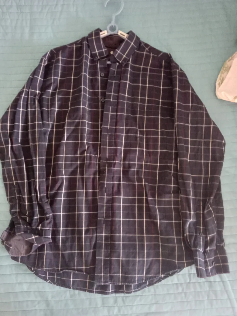 Haggar Plaid Button-Up Shirt - Size M/M thumbnail