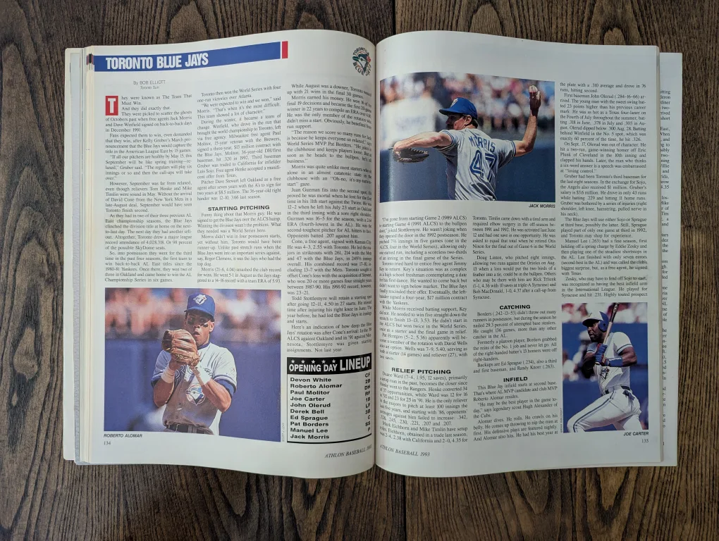 Vintage Athlon Baseball 1993 Annual image indicator(6)
