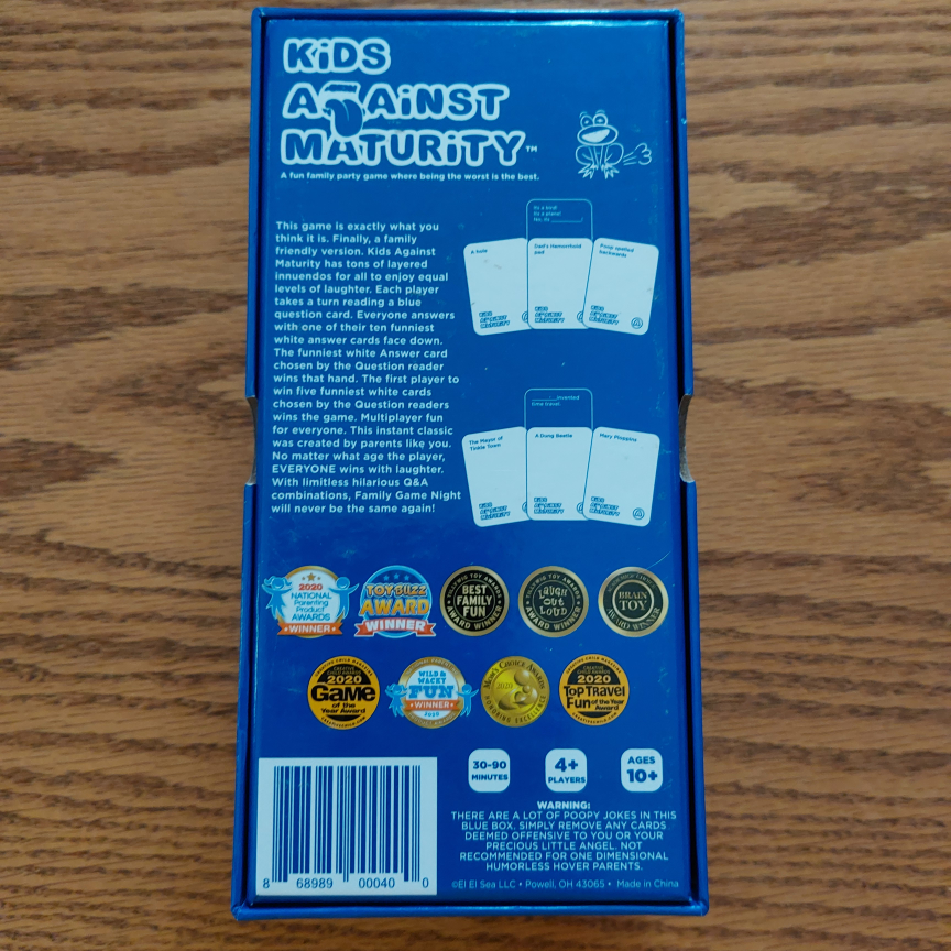 Kids Against Maturity Card Game - photo 3