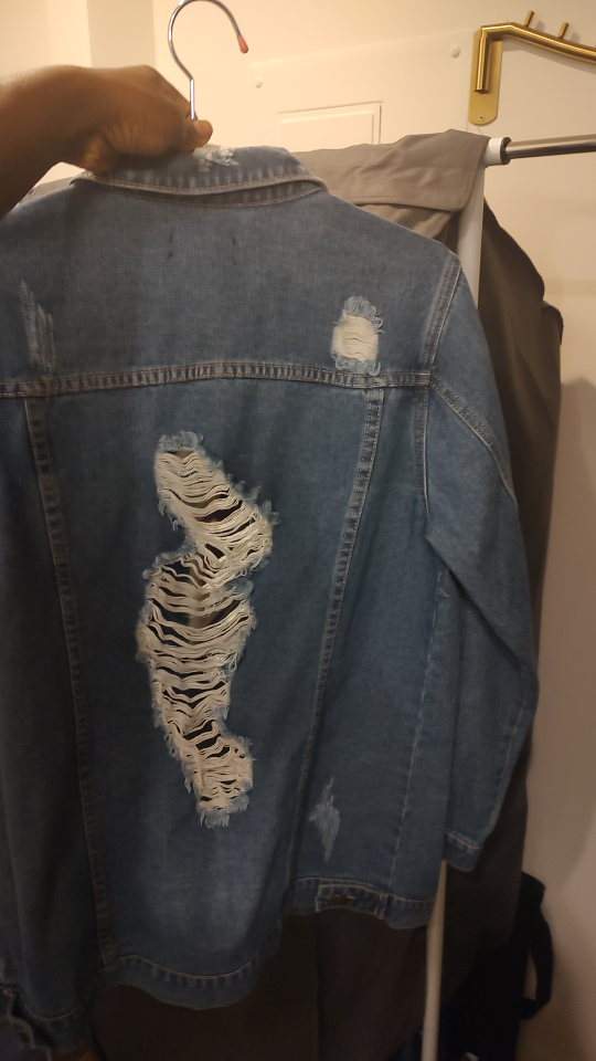 Fashion Nova Distressed Denim Jacket - photo 2
