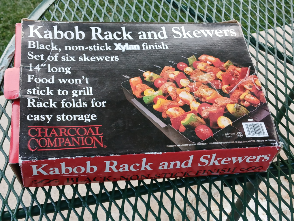 Charcoal Companion Kabob Rack and Skewers