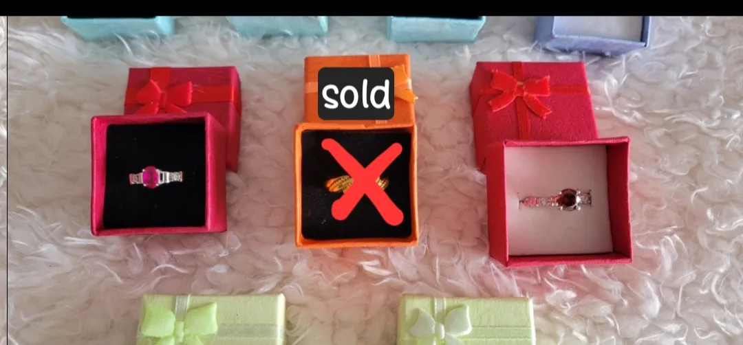 Various Gold-filled, Sterling Silver Rings in Gift Boxes 💚 image indicator(3)