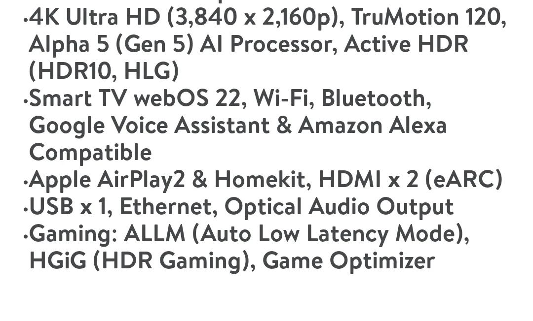 🍁SAVE BIG -LG 55" 4K UHD AI ThinQ Smart TV - New in Box! image indicator(2)