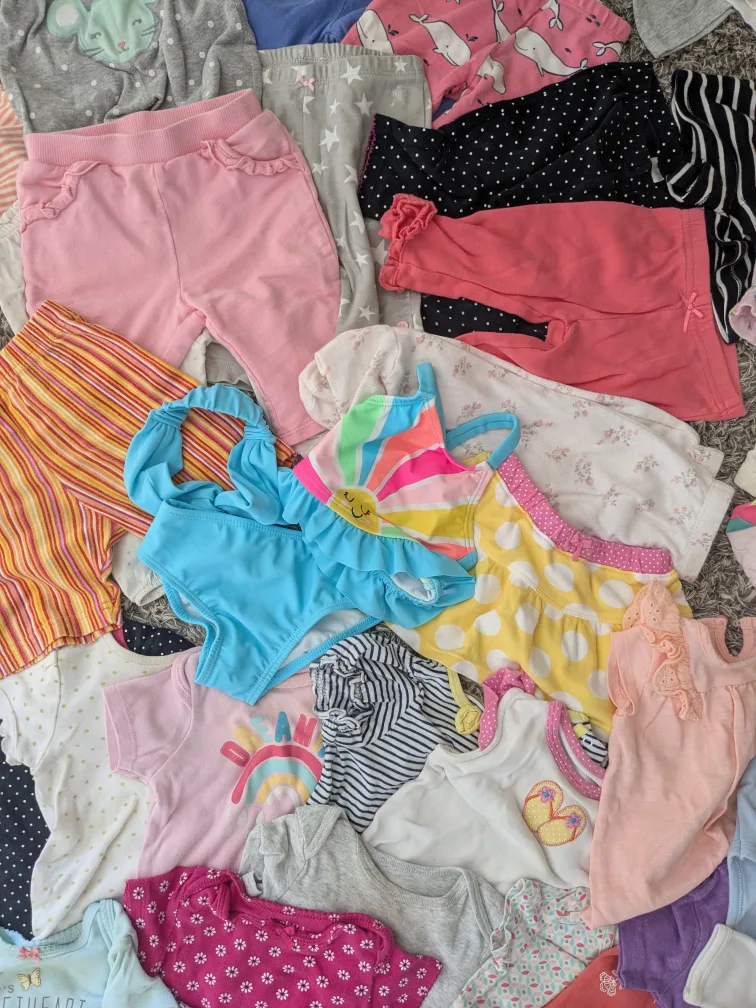 More than 60 pieces 6 months Baby Clothes Bundle image indicator(2)