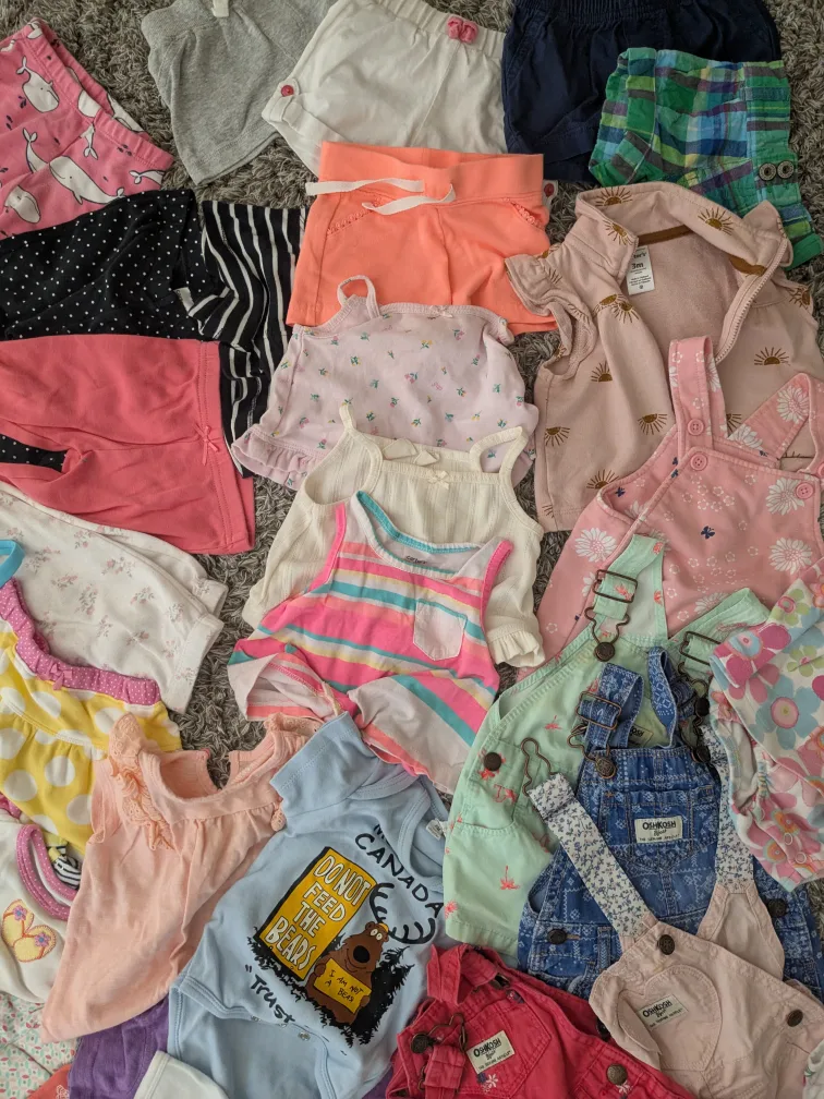 More than 60 pieces 6 months Baby Clothes Bundle image indicator(3)