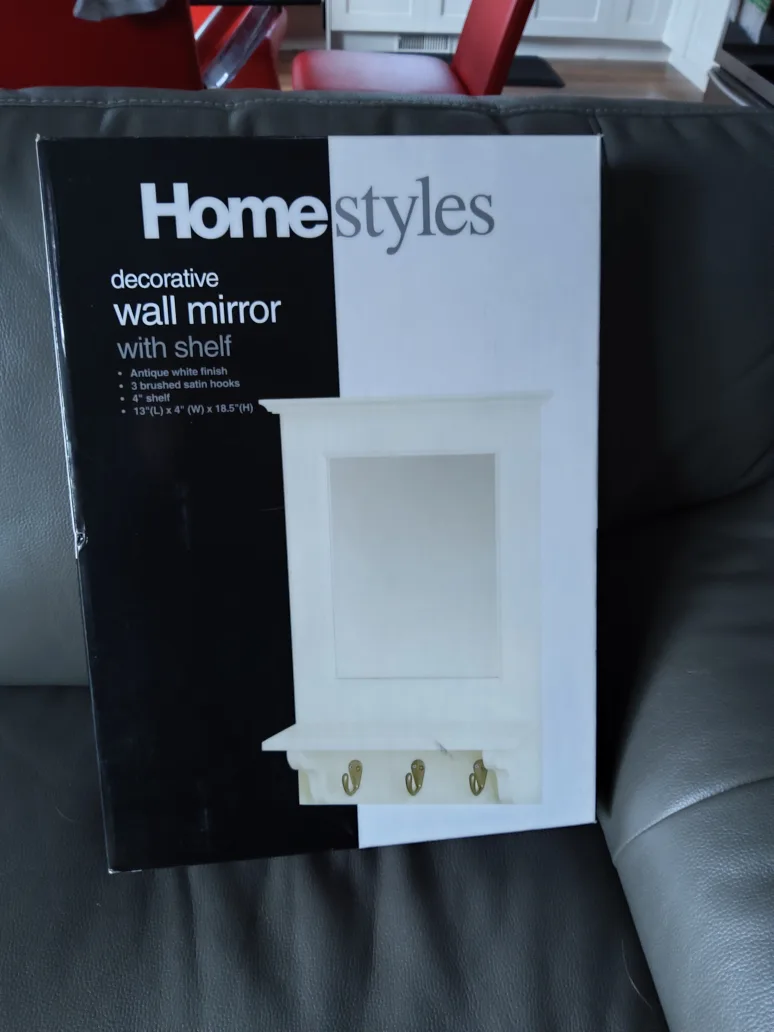 Home Styles Decorative Wall Mirror with Shelf thumbnail
