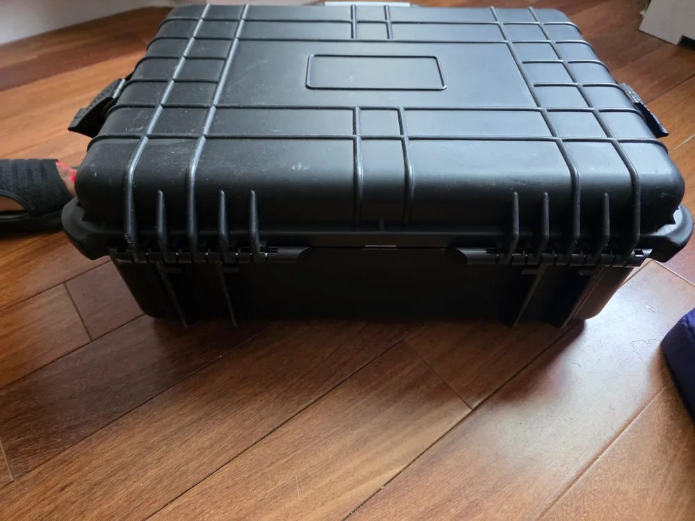 Black Hard Case to protect items. thumbnail