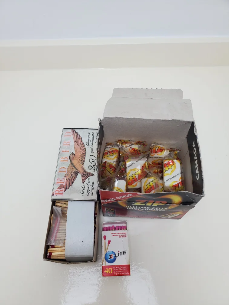 Free Matches & fire starters 🧡