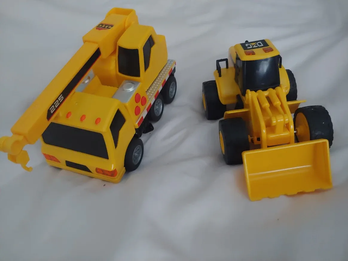 Toy Crane Truck & Bulldozer Set thumbnail