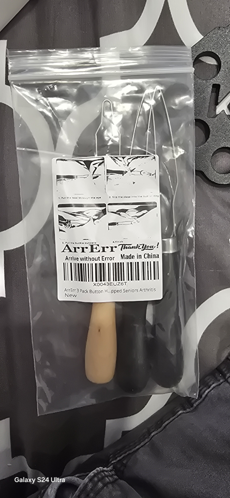 New ArrErr 3-Pack Button Hook for Seniors