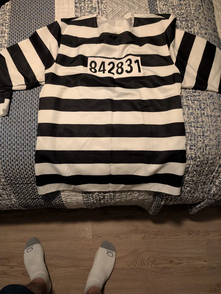 Striped Prisoner Costume thumbnail