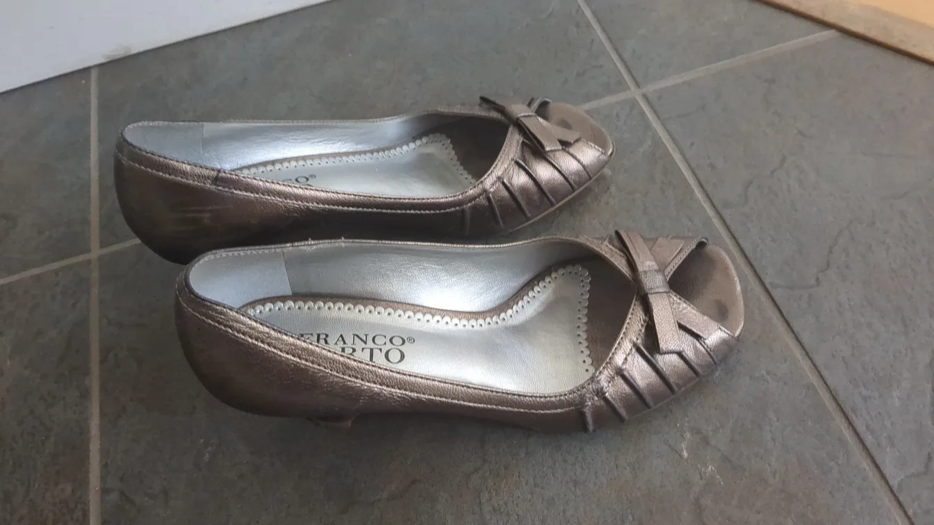 Franco Sarto Bronze Wedge Heels thumbnail