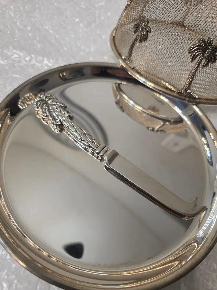 Vintage Godinger Silver-Plated Cheese Plate image indicator(2)