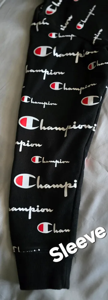 Champion All Over Print Hoodie - Black - Size L Youth image indicator(4)