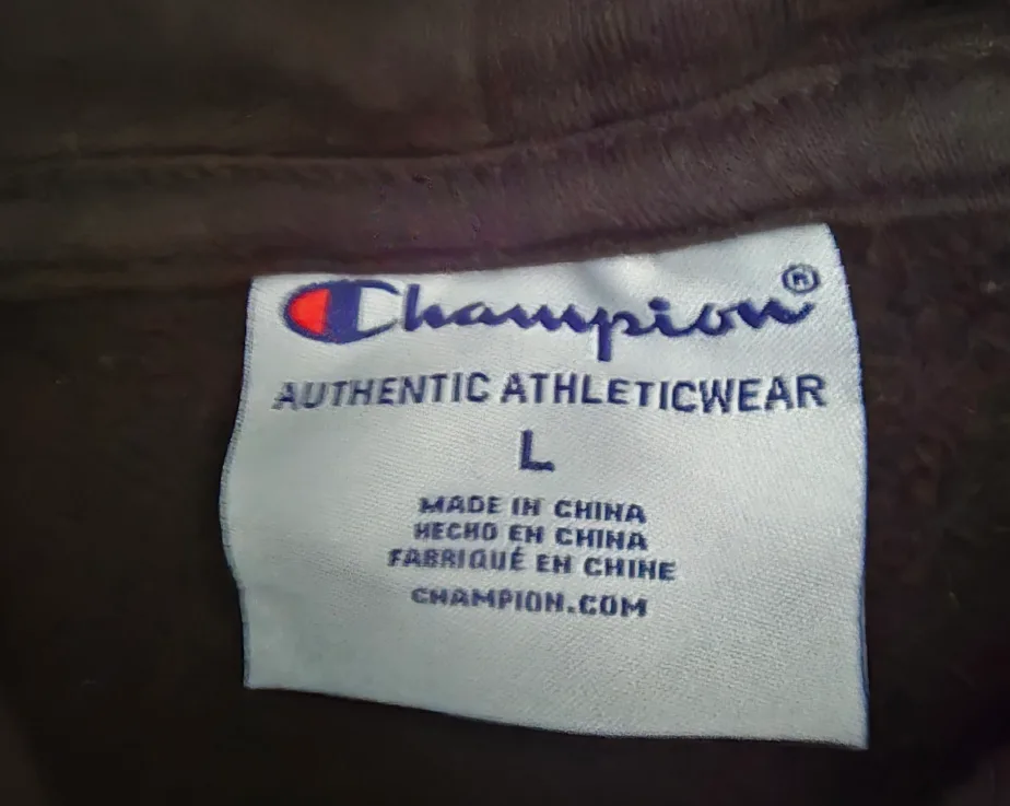 Champion All Over Print Hoodie - Black - Size L Youth image indicator(8)