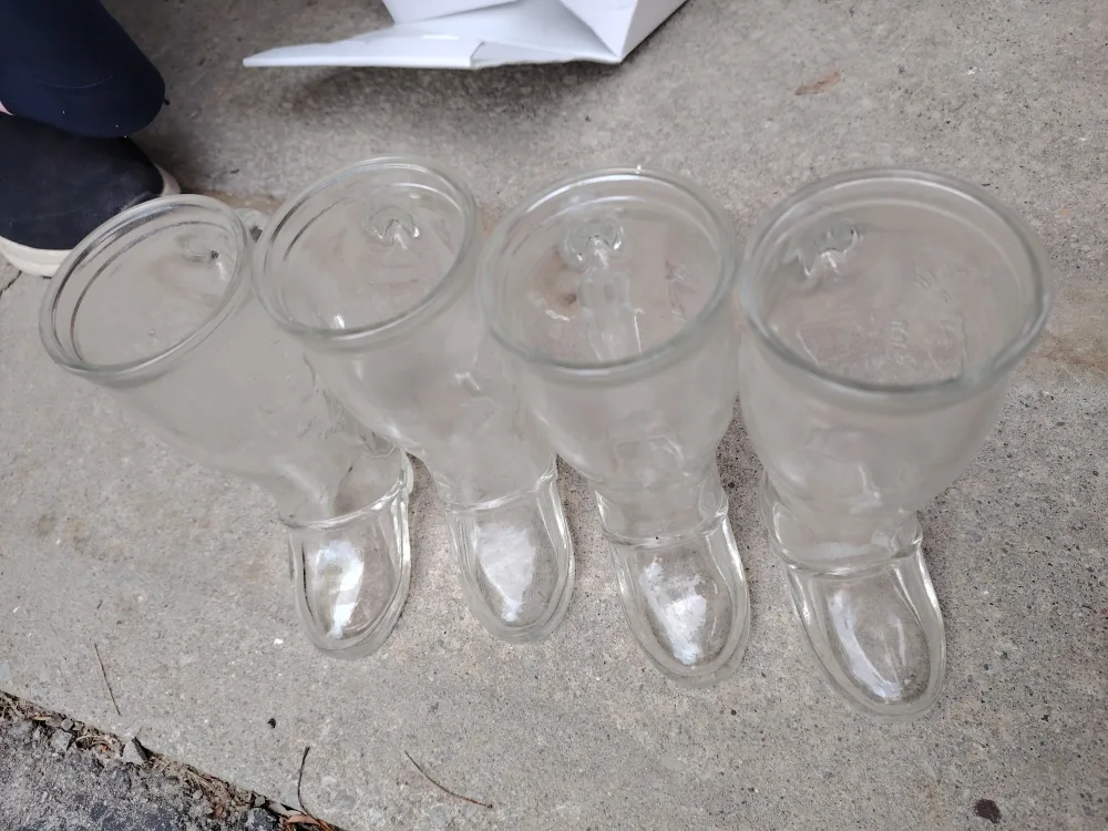 Vintage Boot Shaped Shot Glasses - Set of 4 thumbnail