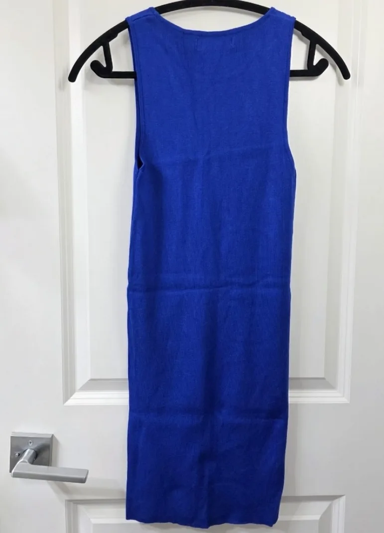Mango Dress - Royal Blue Knit Dress image indicator(2)