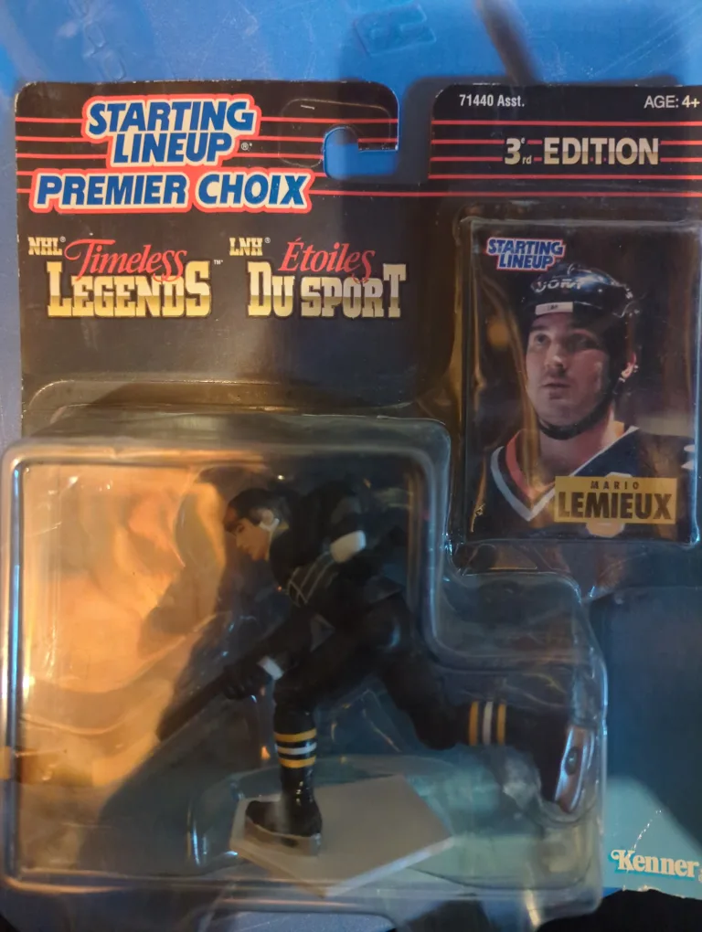 Starting Lineup Mario Lemieux Figure - Timeless Legends thumbnail