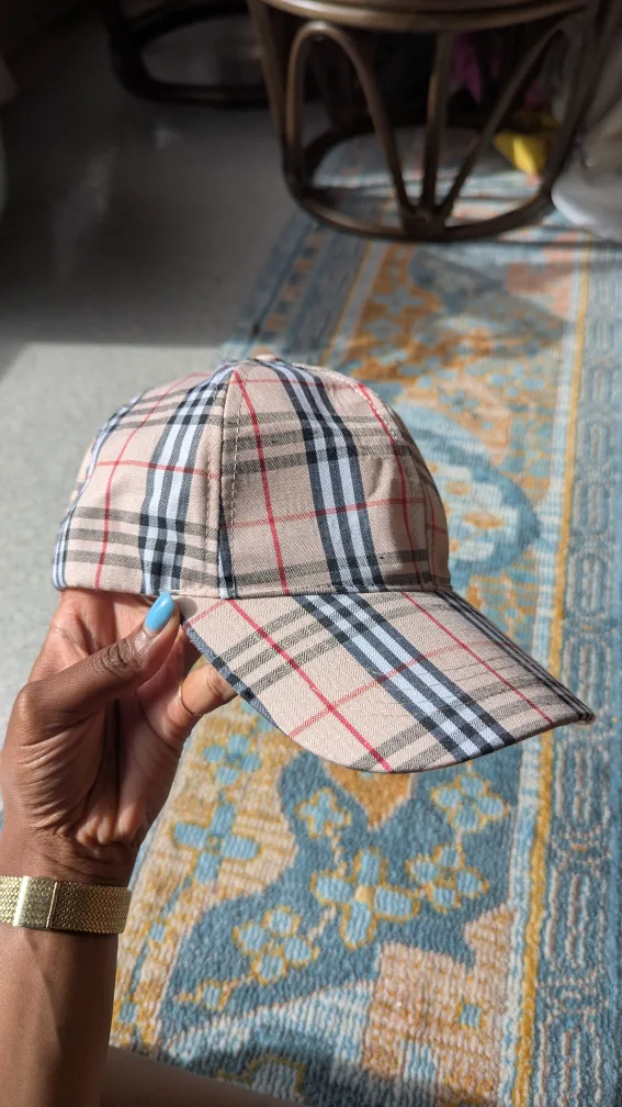 Burberry Checkered Baseball Cap thumbnail