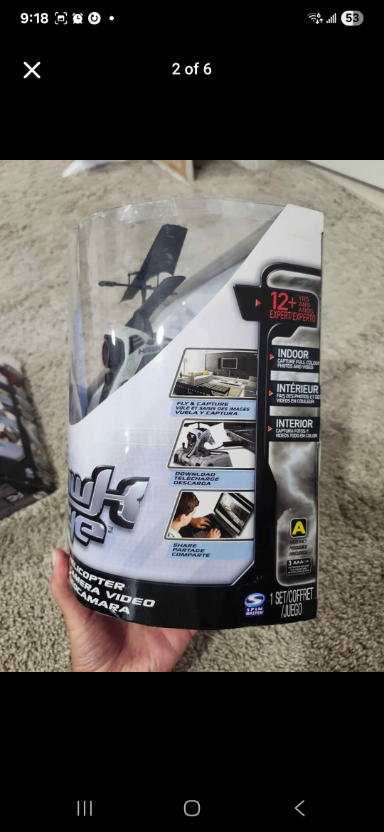 New Air Hogs Hawk Eye Video Camera Helicopter - photo 3