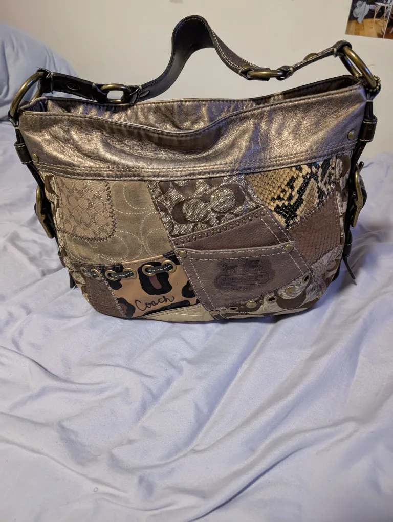 Coach Patchwork Hobo Bag - F0873-12901 image indicator(5)