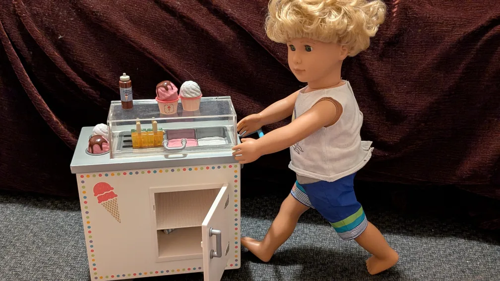 American Girl Doll Ice Cream Cart