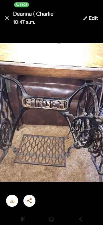 Antique Singer Sewing Machine 1900 image indicator(4)