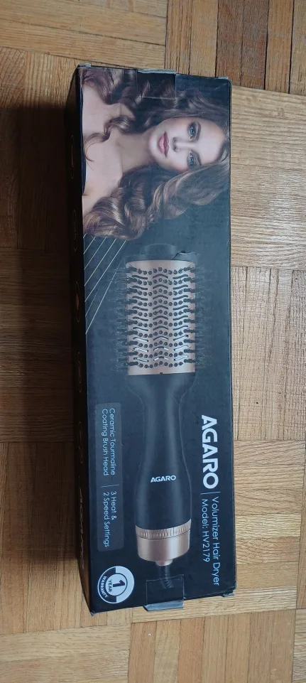 Agaro Volumizer Hair Dryer/straightener HV2179 - Like New! image indicator(2)