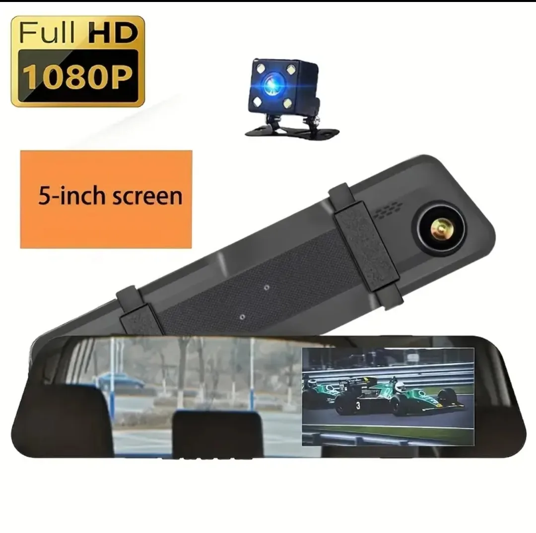 1080P Full HD Touch screen Car DVR Mirror Dash Cam thumbnail
