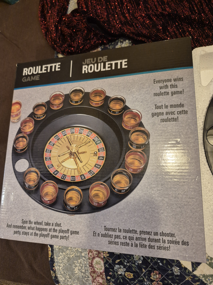 Roulette Shot Glass Drinking Game - brand new in box