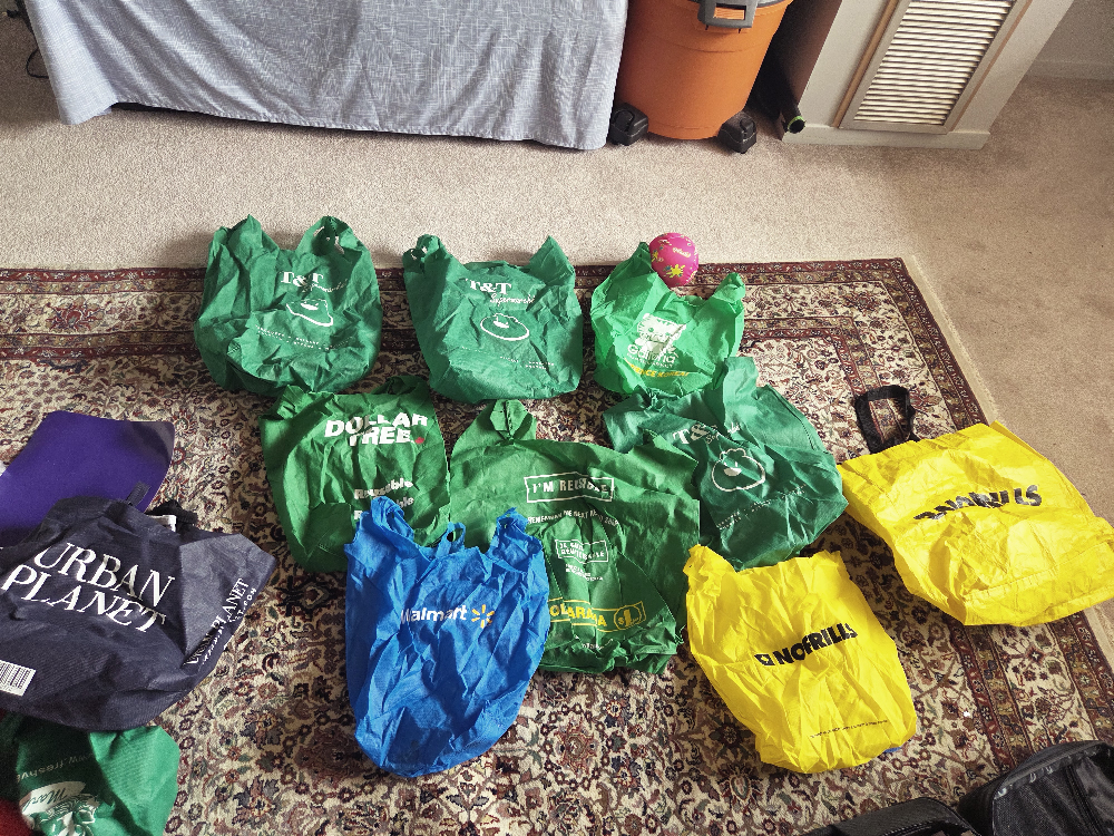 Reusable Shopping Bags - T&T, Walmart, Urban Planet