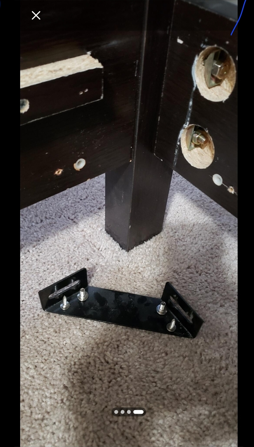 Dark Brown Bed Frame - Queen Size - photo 3
