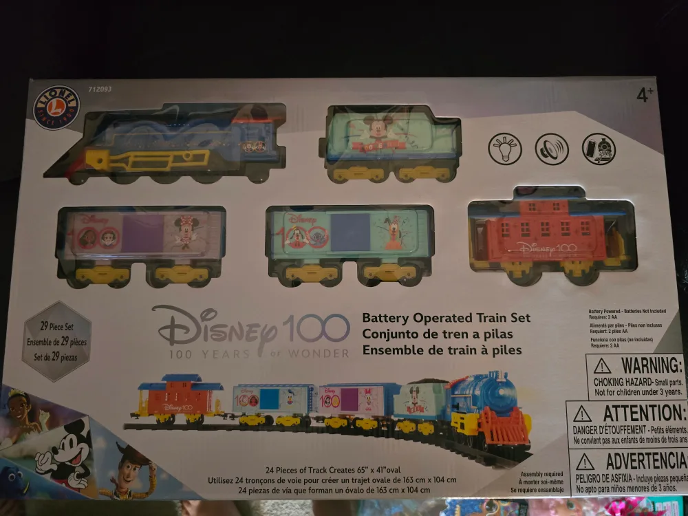 Lionel Disney 100 Battery Operated Train Set thumbnail