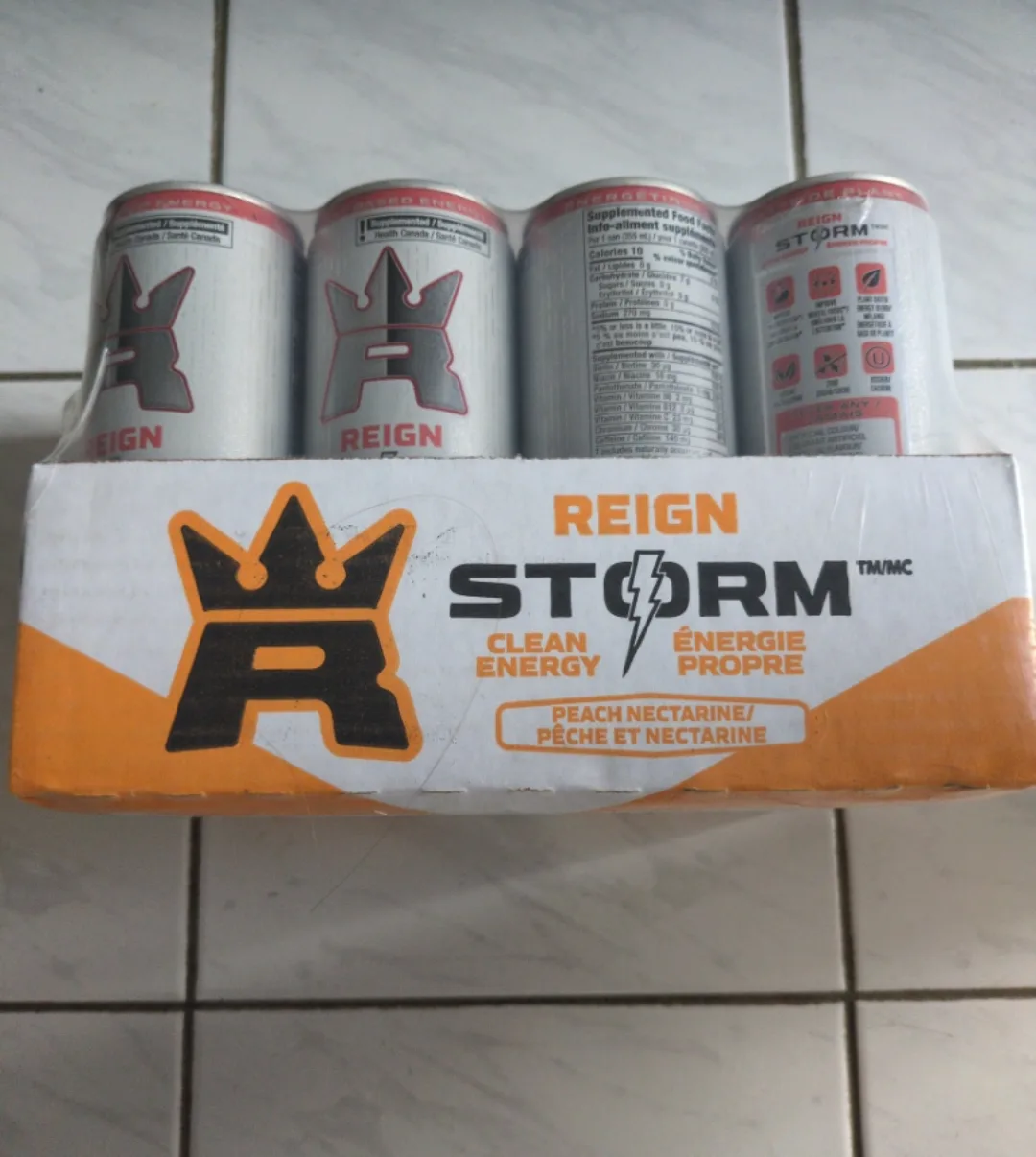 Reign Storm Peach Nectarine Energy Drink 12-Pack thumbnail