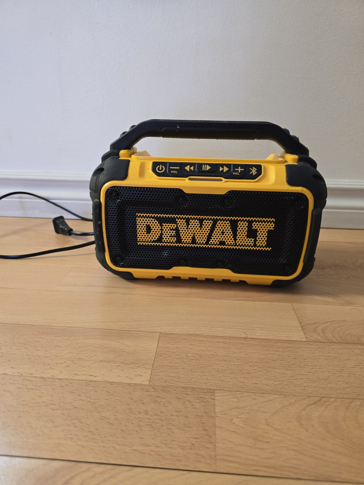 Dewalt DCR010 Bluetooth Speaker - Yellow