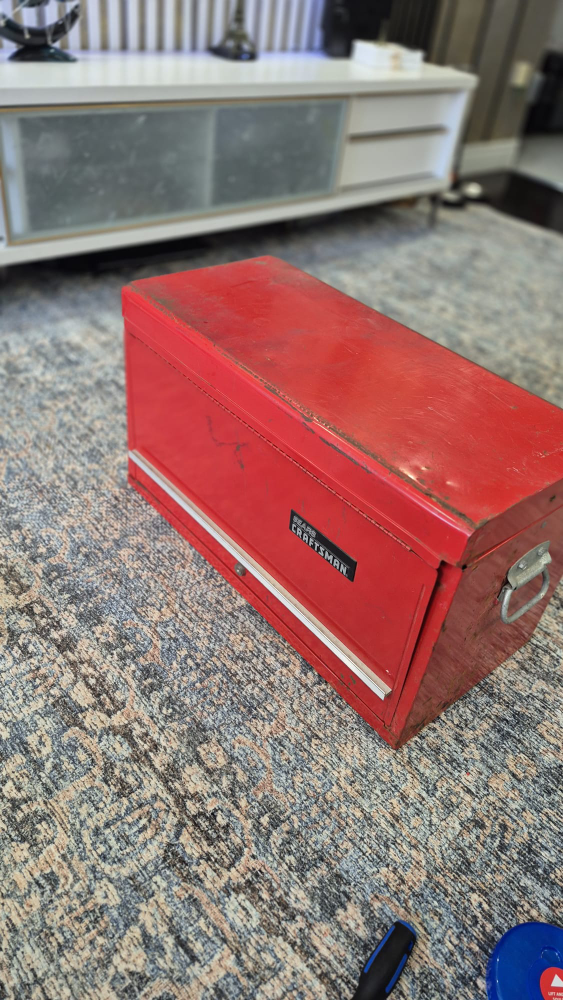 Craftsman Red Metal Toolbox - 26x13x17 inches