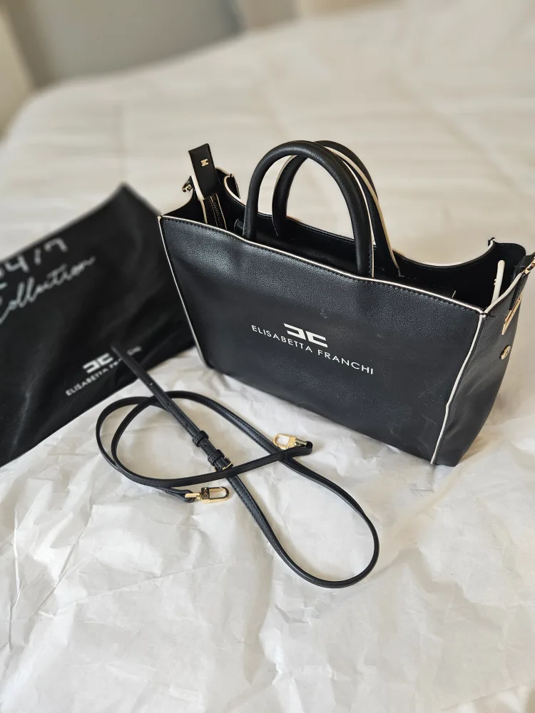 Elisabetta Franchi Black Tote Bag image indicator(3)