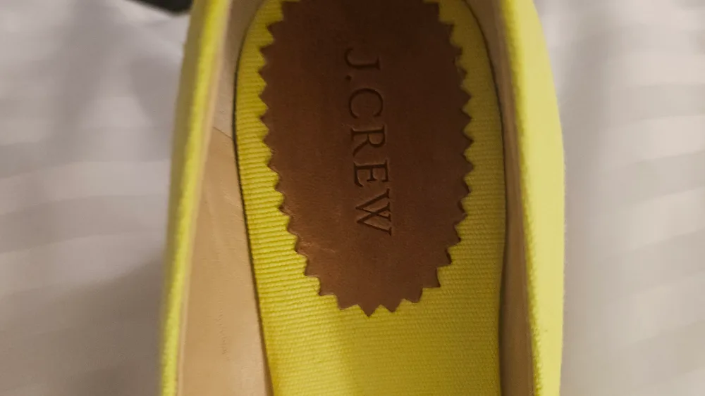 J.Crew Espadrille Wedge Heels - Yellow Size 6 image indicator(3)