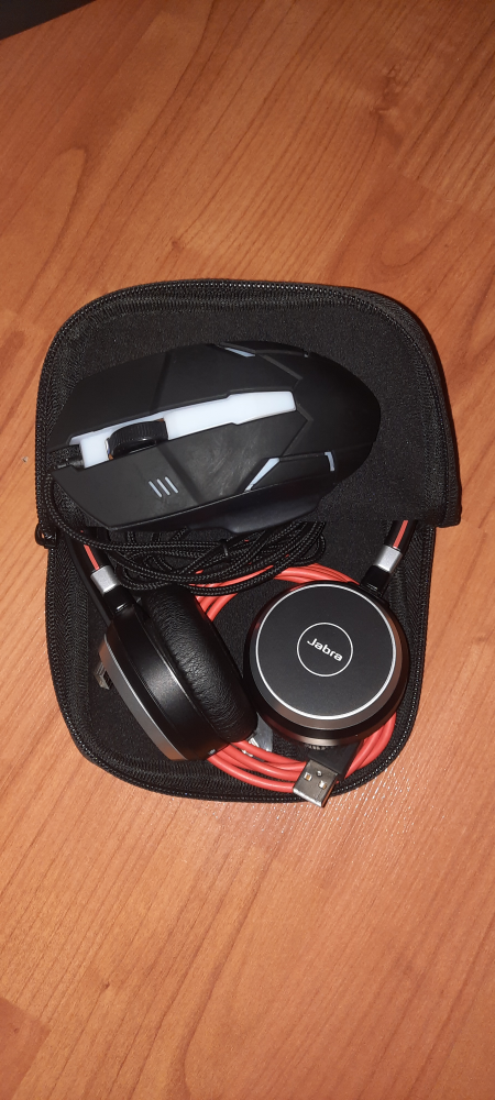 Jabra Headset & Black Mouse