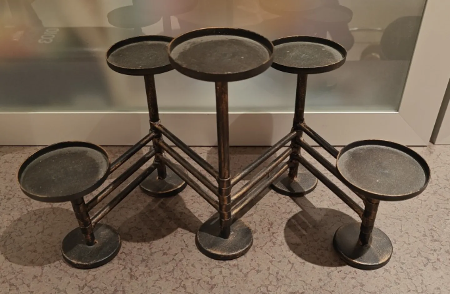 Metal Candle Holder - 5 Candle Stand thumbnail