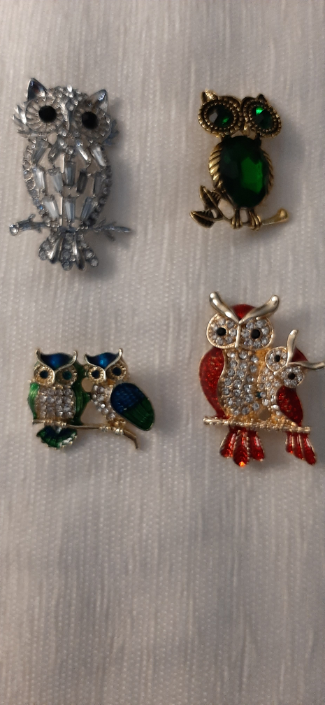 Owl Brooch Pins - $10. each