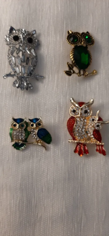 Owl Brooch Pins - $10. each thumbnail