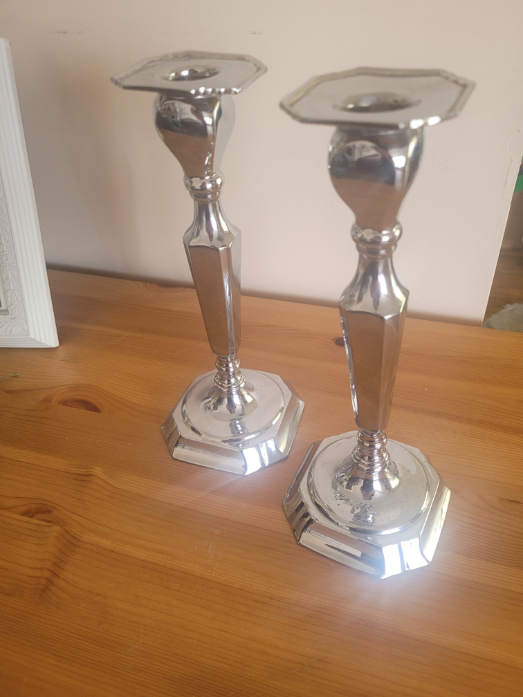 Pair of W.R.D. Canada 925 Candlestick Holders - photo 2
