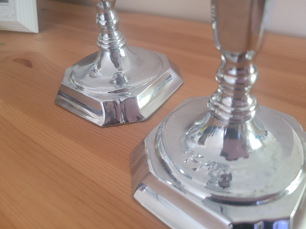 Pair of W.R.D. Canada 925 Candlestick Holders - photo 3