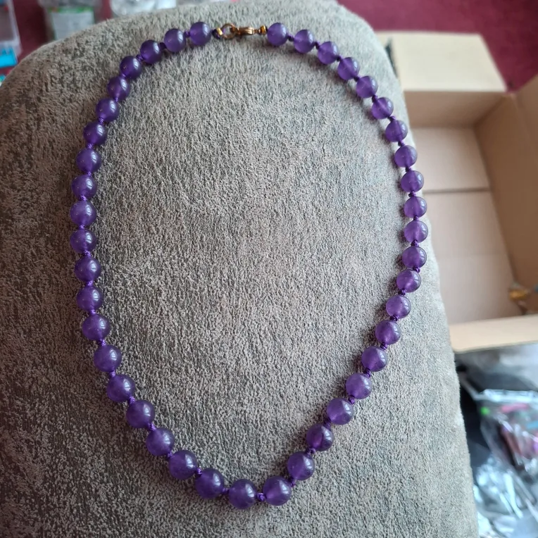 Amethyst Beaded Necklace thumbnail
