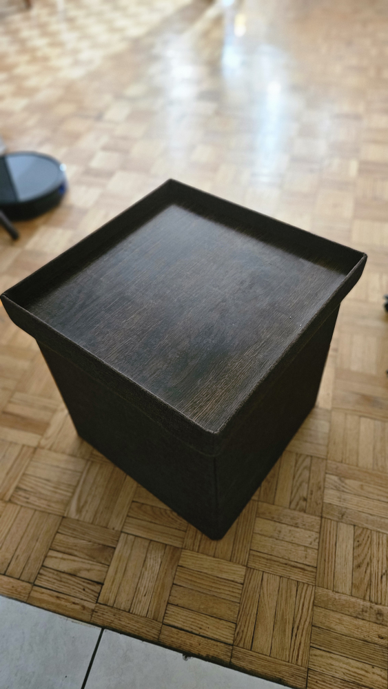 Storage Ottoman Cube - Brown color - photo 2