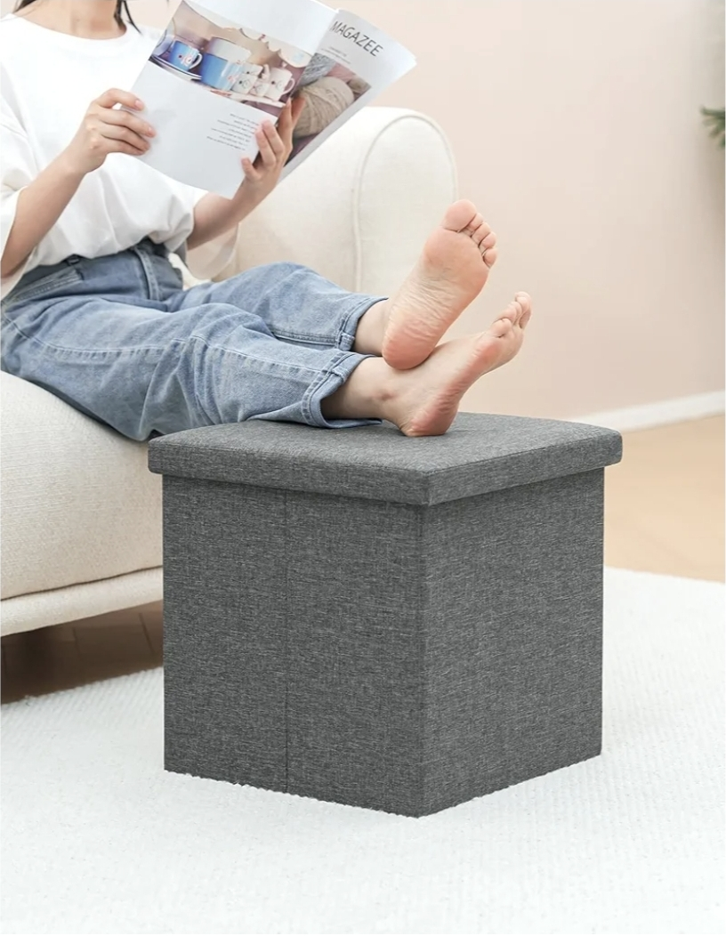 Storage Ottoman Cube - Brown color - photo 4
